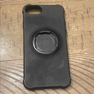 Black I Phone Case with Quad lock